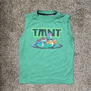 Kids Green Sleeveless Shirt